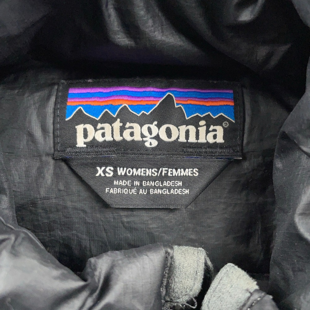 Patagonia Jacket Womens XS Black Down Sweater Puffer Full Zip Insulated Hiking - Picture 6 of 9